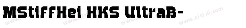 MStiffHei HKS UltraB字体转换